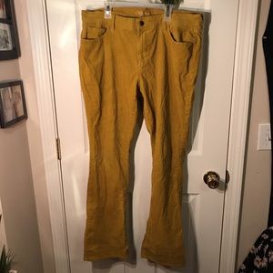 Burnt Yellow corduroy pants!